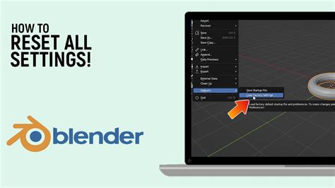 Blender Reset All Settings