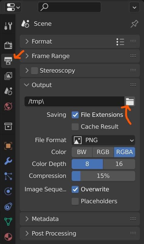Blender Reset Export Options