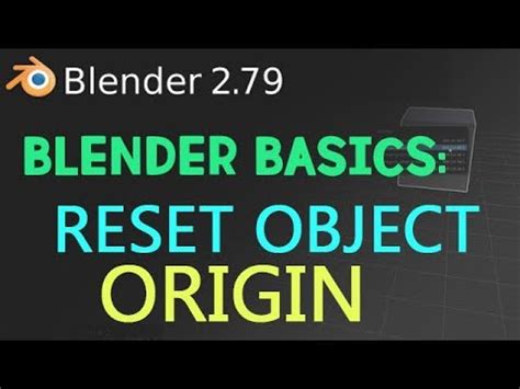 Blender Reset Origin To 0