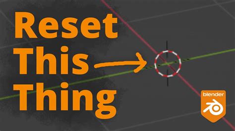 blender reset pivot to origin