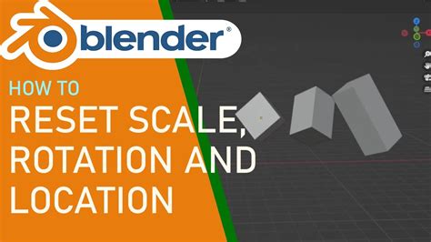 blender reset rotation