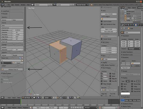 Blender Select Intersecting Faces