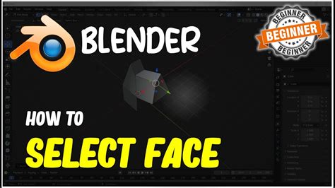 Blender Select One Face