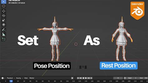 Blender Set Pose Position To Rest Position