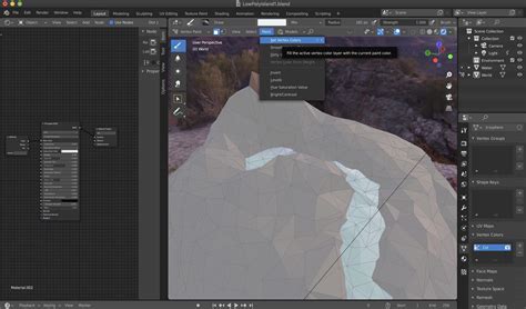 blender set vertex color not working