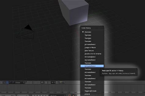 Blender Undo Materials