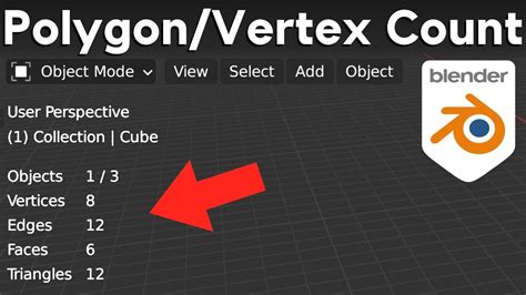 blender view vertex count