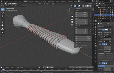 Blender Wrap One Object Around Another