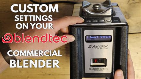 Blendtec Blender Settings