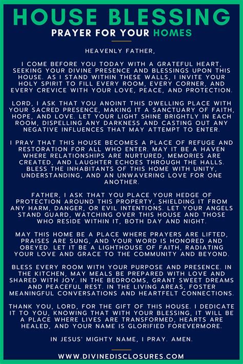 Blessing A Home Prayer