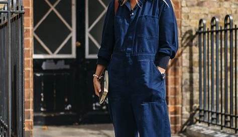 Bleu De Travail Femme Mode Blouse Sans Manches, Passepoil Coloré