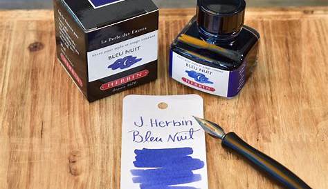 J Herbin Ink (30ml) Bleu Nuit (Midnight Blue) The