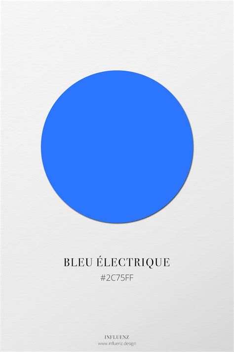 Echantillon de velour de coton bleu electrique