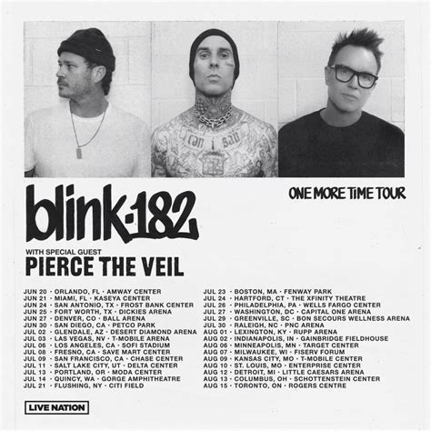 blink 182 one more time tour tickets