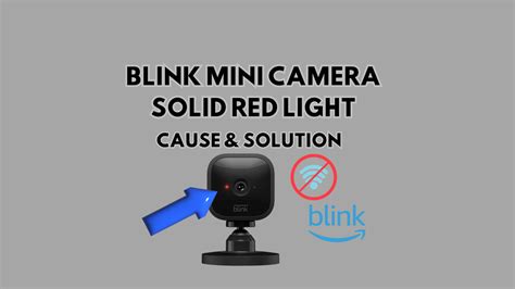 blink mini camera red light
