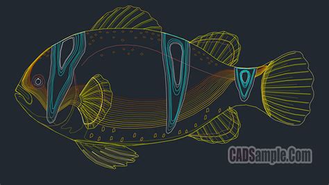 Block Autocad Fish