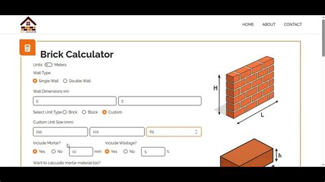 Block Bricks Calculator