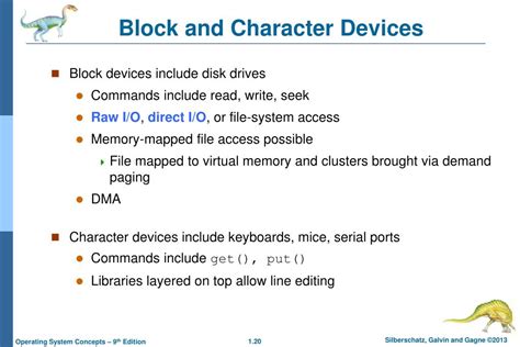 Block Character Device Example
