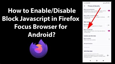 Block Javascript Firefox