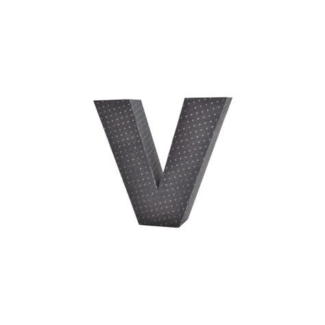 Block Letter V 3D