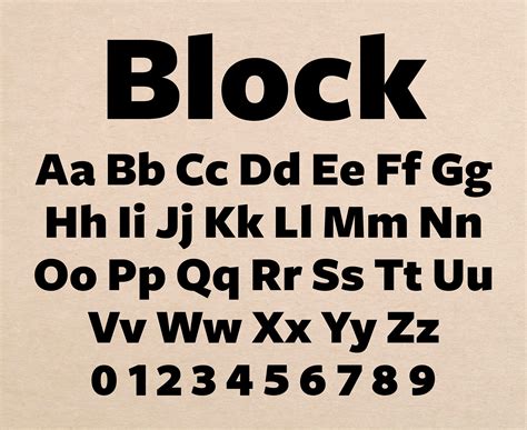 22++ Premium Block Letter Fonts WELOVEFONT