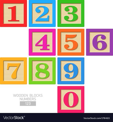 Block Numbers Clipart