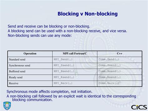 blocking and non blocking code