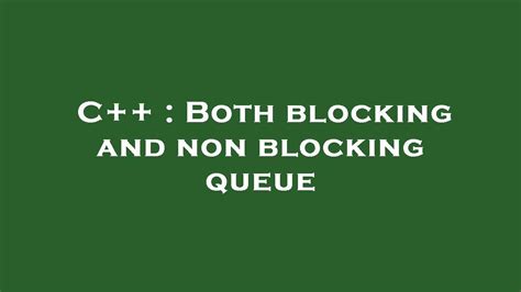 blocking and non blocking functions in c