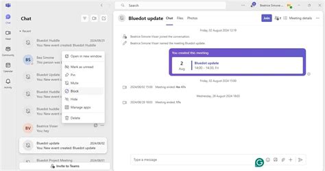 Blocking Chat In Teams