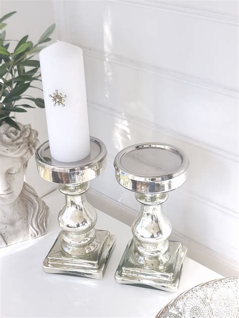 Blockljusstake Silver