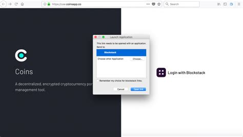 Blockstack Login