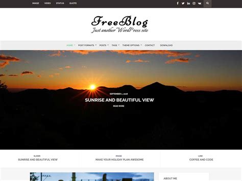 blog wordpress theme free download