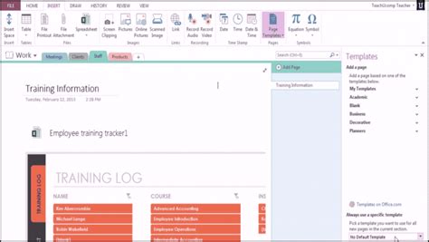 blog- OneNote templates - TeachUcomp, Inc.