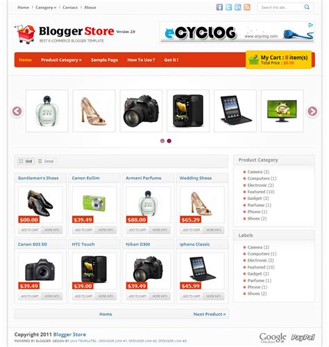 Blogger Store Templates Free Of Book Store Magento theme