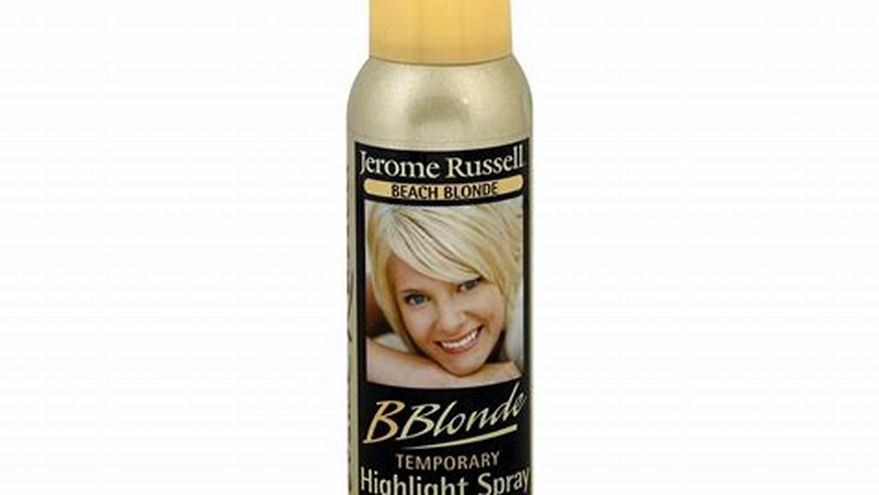 Blonde Hair Spray Colour: A Guide to Temporary Hair Transformation