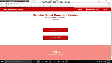 blood bank management system asp