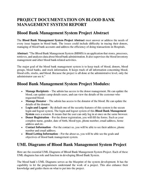 blood bank report pdf