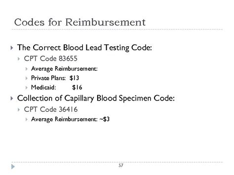 Blood Lead Screening Cpt Code