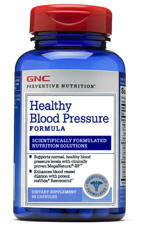 blood pressure supplements gnc