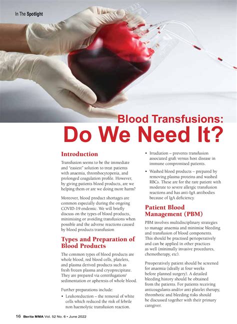 Blood Transfusion Tests