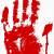bloody hand print png