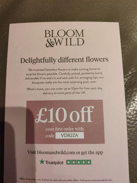 Bloom And Wild Voucher Code 2022