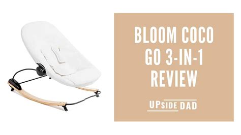 Bloom Coco Go 3in1 Bouncer, Natural Wood, Frost Grey Organic, With I