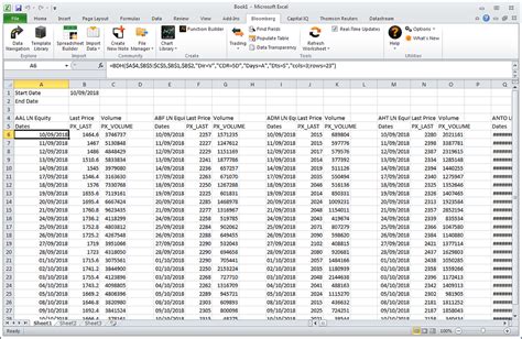 5 Bloomberg Excel Tips