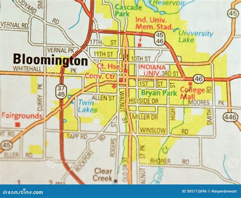 Bloomington Indiana Map Google