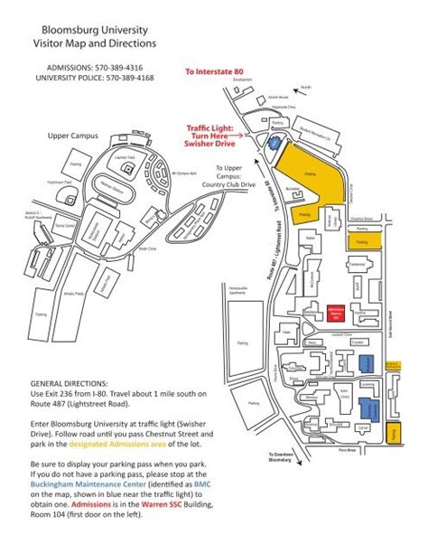 bloomu campus map