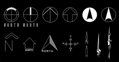 Bloque del norte en AutoCAD Descargar CAD (12.82 KB) Bibliocad