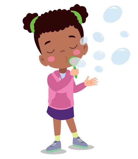 Blowing Bubbles Cartoon Images
