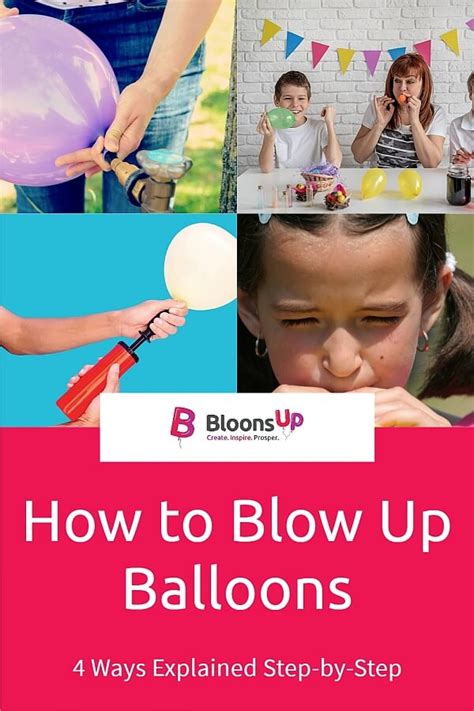 blowing up water balloon