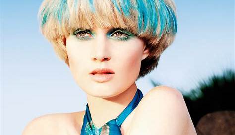 Blue And Blonde Hair Short Pin On Ideas